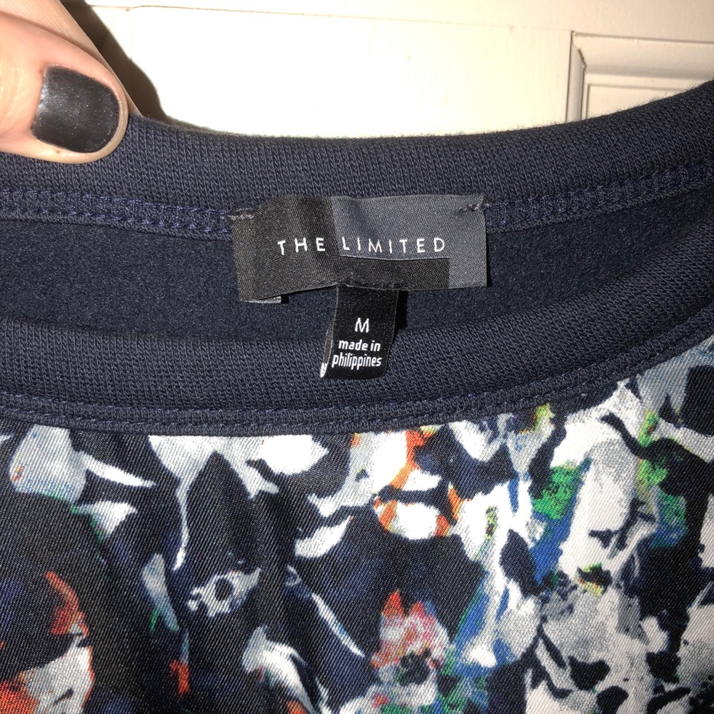 The Limited Sweatshirt with Satin Abstract Front